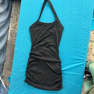 SHEIN Black Backless Dress